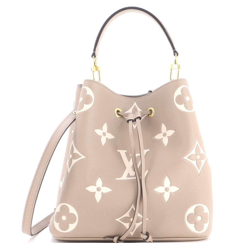 Louis Vuitton MM NeoNoe Handbag Bicolor Monogram Empreinte Giant